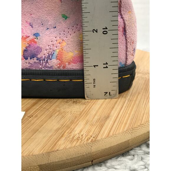 Dr. Martens Sheridan Pink Rainbow Burst Suede Casual Ankle Lace Up Boot Womens 6 - Picture 2 of 12
